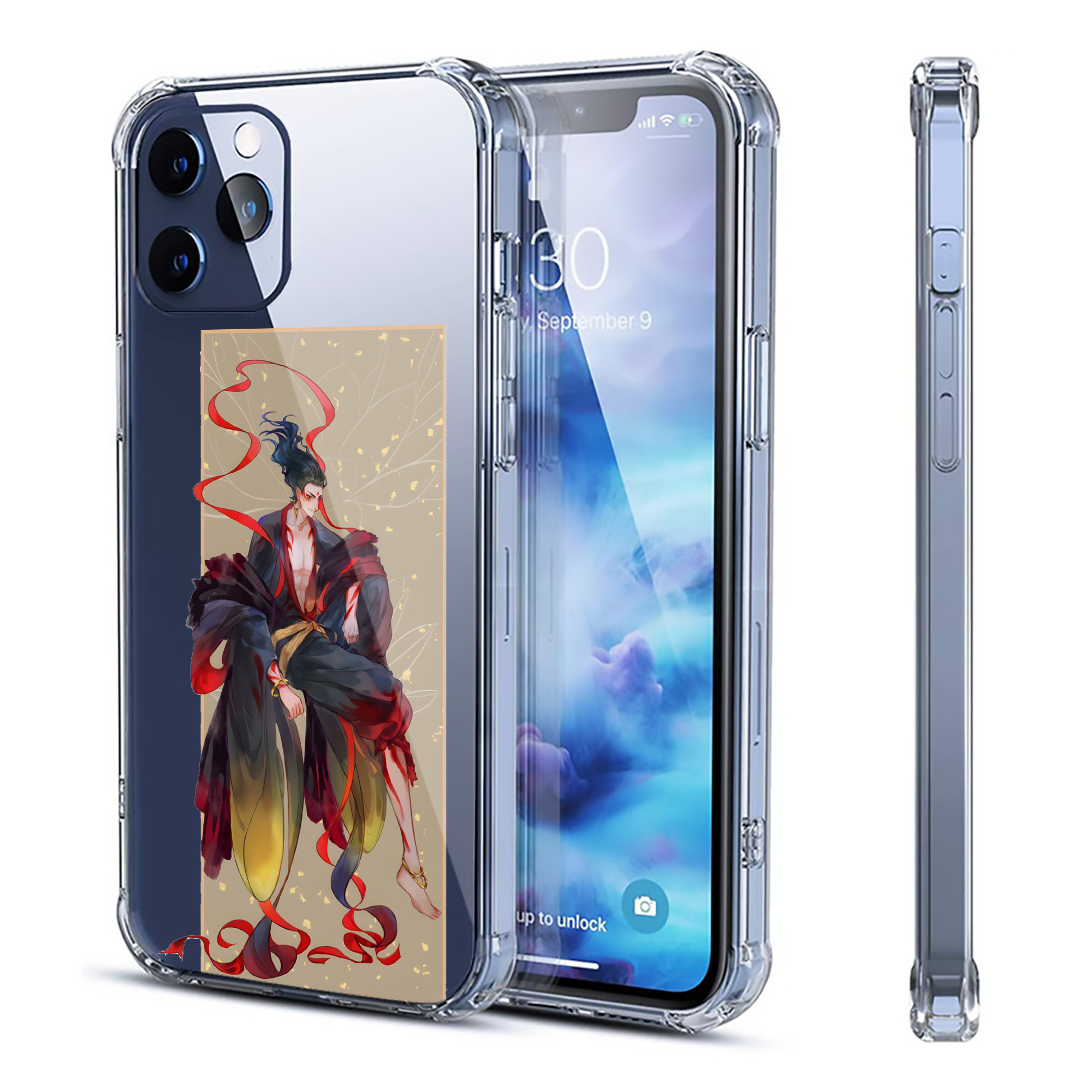 （画像用） Ne Zha 2 ナタ 魔童の大暴れ 【iPhone 12シリーズ対応】透明スマホケース（クリアソフトケース）